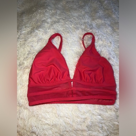 VENUS Red Deep Pink Triangle Bikini Top size 6 NWOT - Picture 3 of 10
